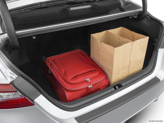 2022 toyota camry-hybrid cargo area with stuff