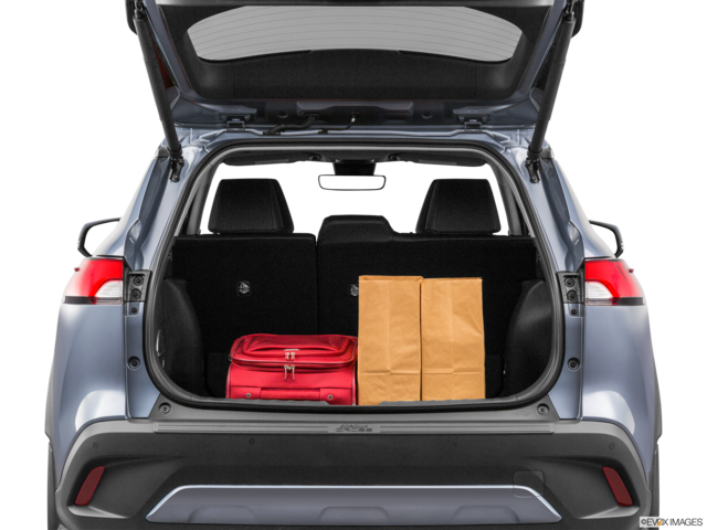 2022 toyota corolla-cross cargo area with stuff