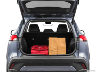 2022 toyota corolla-cross cargo area with stuff