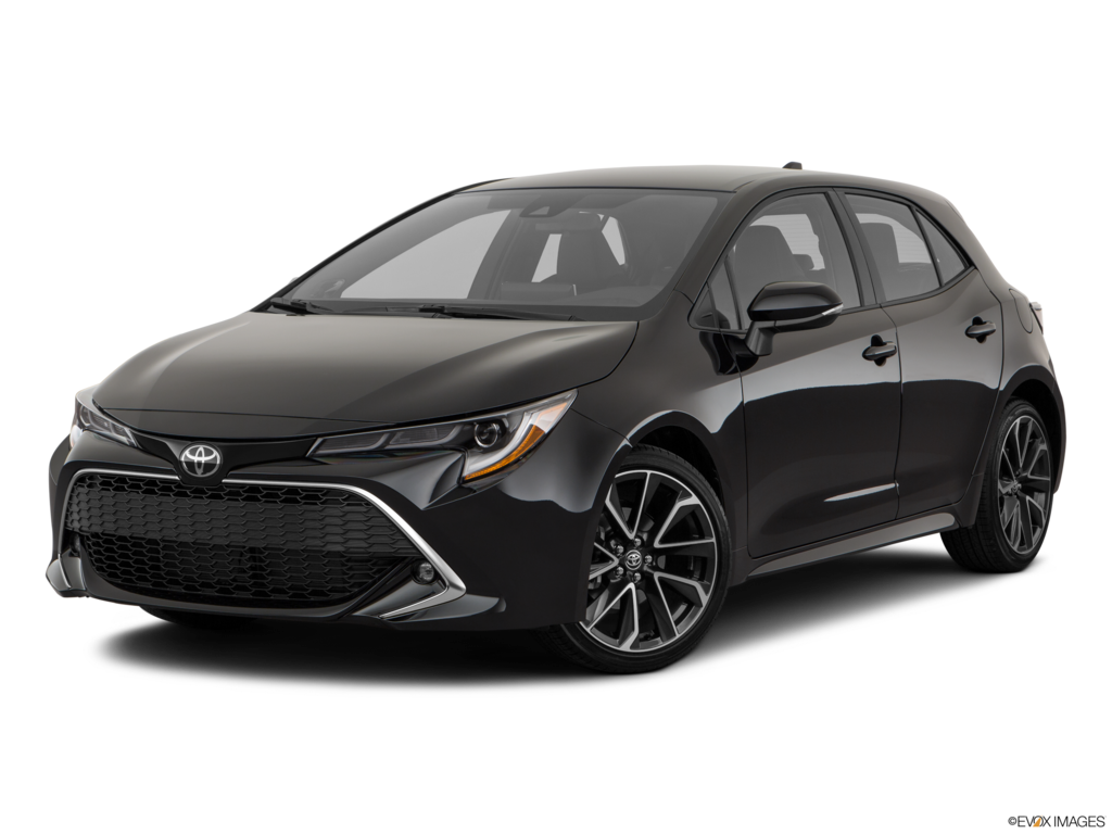 2022 toyota corolla-hatchback angled front