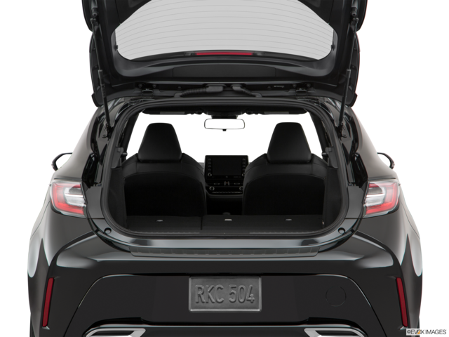 2022 toyota corolla-hatchback cargo area empty