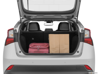 2022 toyota prius cargo area with stuff