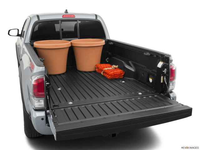 2022 toyota tacoma cargo area with stuff