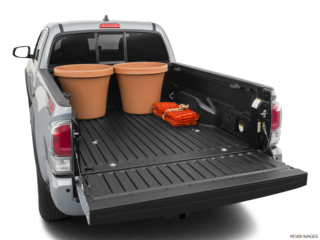 2022 toyota tacoma cargo area with stuff