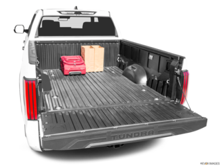 2022 toyota tundra cargo area with stuff