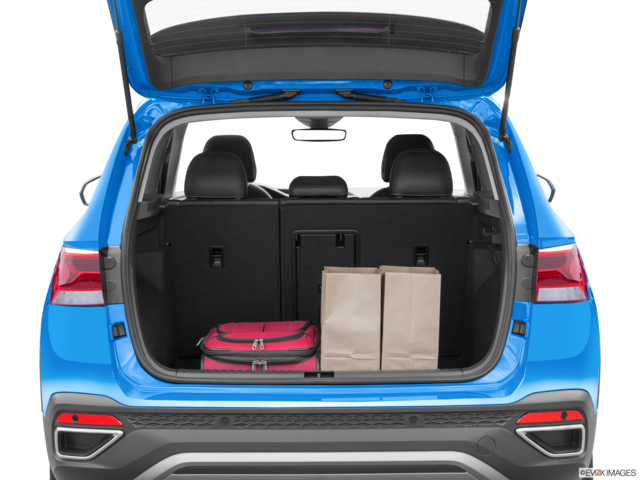2022 volkswagen taos cargo area with stuff