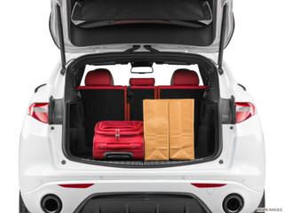 2023 alfa-romeo stelvio cargo area with stuff