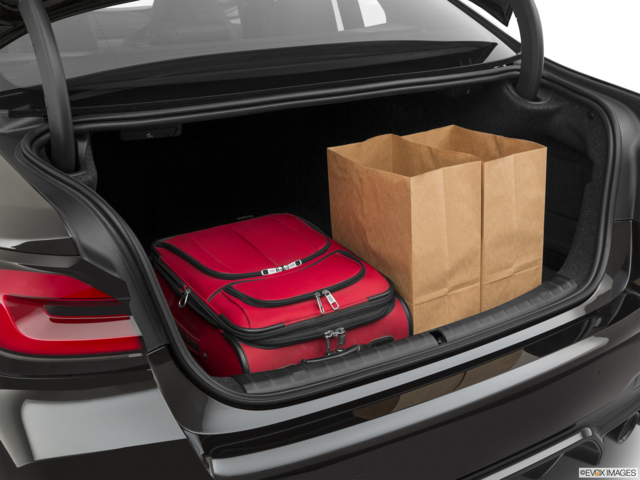2023 bmw m5 cargo area with stuff