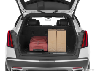 2023 cadillac xt5 cargo area with stuff