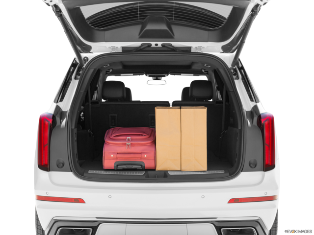 2023 cadillac xt6 cargo area with stuff