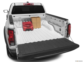 2023 chevrolet colorado cargo area with stuff