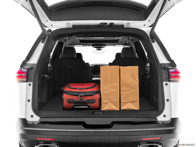 2023 chevrolet traverse cargo area with stuff