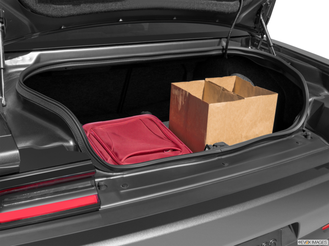 2023 dodge challenger cargo area with stuff