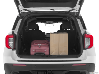 2023 ford explorer cargo area with stuff