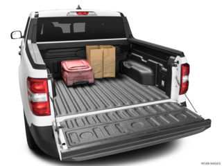 2023 ford maverick cargo area with stuff