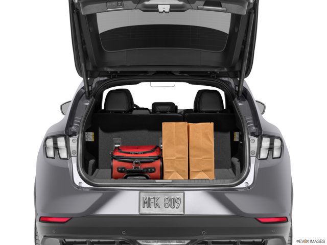 2023 ford mustang-mach-e cargo area with stuff