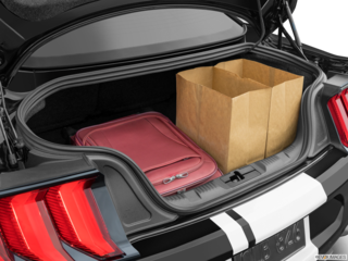 2023 ford mustang cargo area with stuff