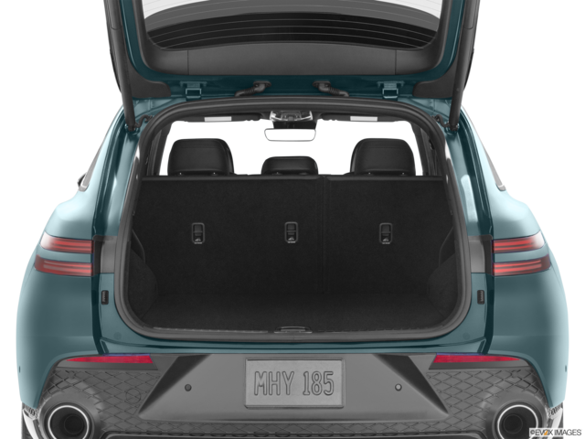 2023 genesis gv70 cargo area with stuff
