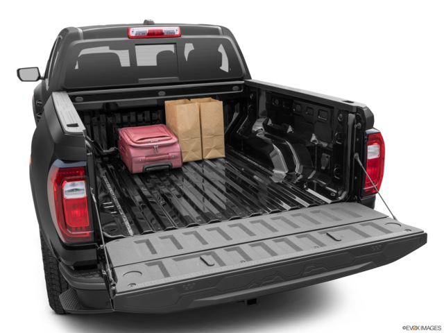 2023 gmc canyon cargo area with stuff