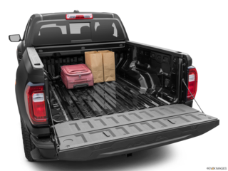 2023 gmc canyon cargo area with stuff