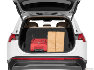 2023 hyundai santa-fe-hybrid cargo area with stuff