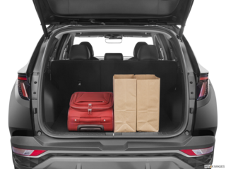 2023 hyundai tucson cargo area with stuff