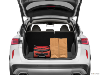 2023 infiniti qx50 cargo area with stuff