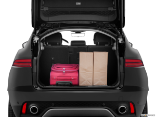 2023 jaguar e-pace cargo area with stuff