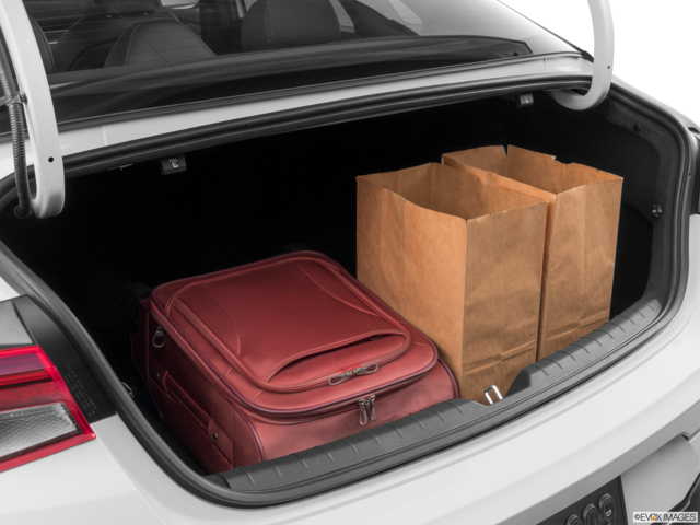 2023 kia k5 cargo area with stuff