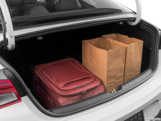 2023 kia k5 cargo area with stuff