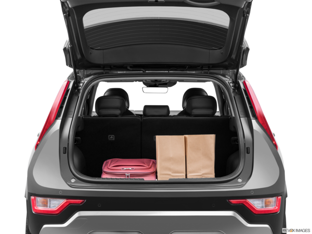 2023 kia niro cargo area with stuff