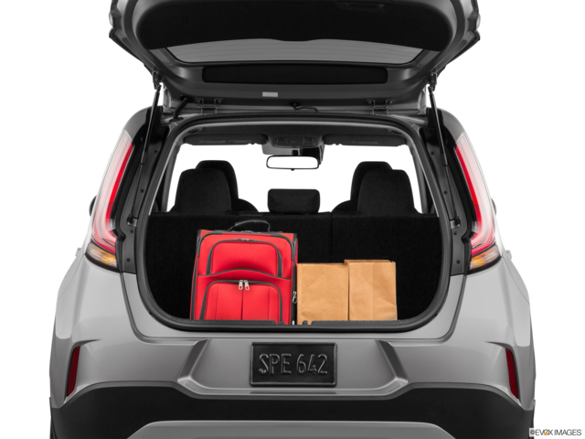2023 kia soul cargo area with stuff