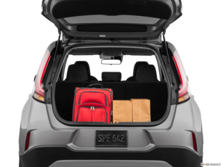 2023 kia soul cargo area with stuff