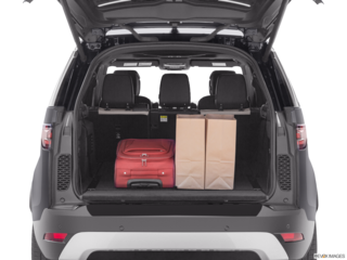 2023 land-rover discovery cargo area with stuff