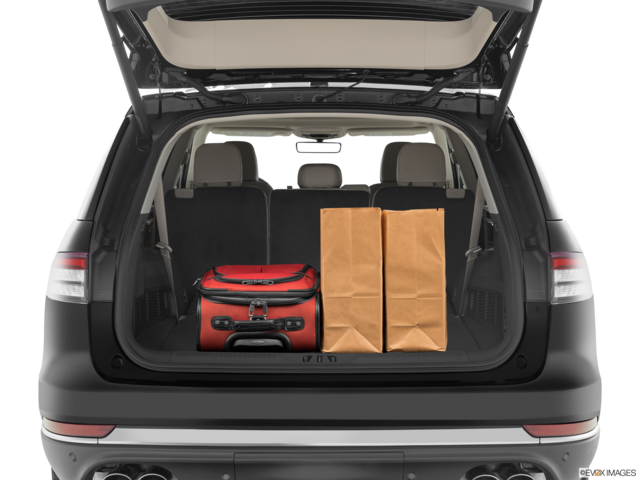 2023 lincoln aviator cargo area with stuff