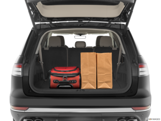 2023 lincoln aviator cargo area with stuff