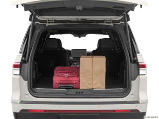 2023 lincoln navigator cargo area with stuff