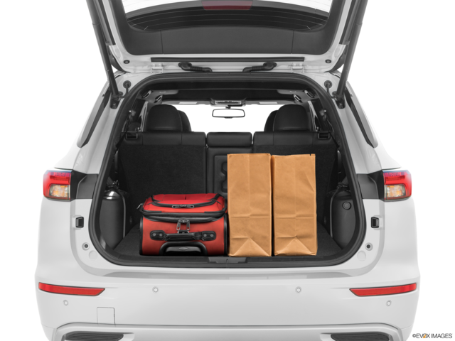 2023 mitsubishi outlander cargo area with stuff