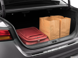 2023 nissan altima cargo area with stuff