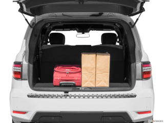 2023 nissan armada cargo area with stuff