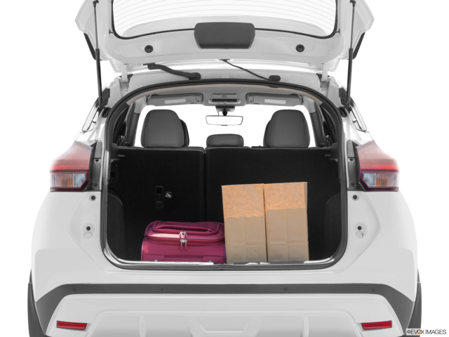 2023 nissan kicks cargo area with stuff