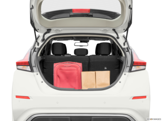 2023 nissan leaf cargo area with stuff