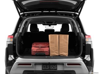 2023 nissan pathfinder cargo area with stuff