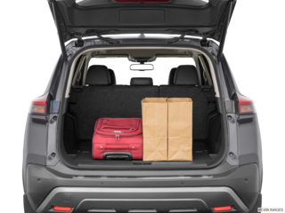 2023 nissan rogue cargo area with stuff