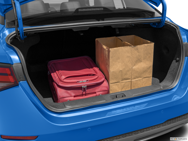 2023 nissan sentra cargo area with stuff
