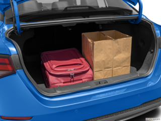 2023 nissan sentra cargo area with stuff