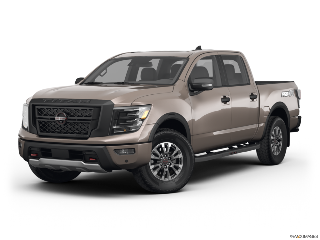 2023 nissan titan angled front