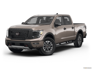 2023 nissan titan angled front