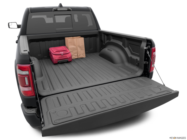 2023 ram 1500 cargo area with stuff