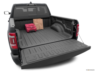 2023 ram 1500 cargo area with stuff